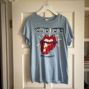 MADEWORN Distressed Rolling Stones World Tour Tee